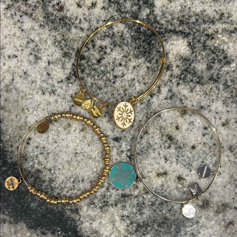 Bundle of Alex and Ani Charm Bracelets x 3